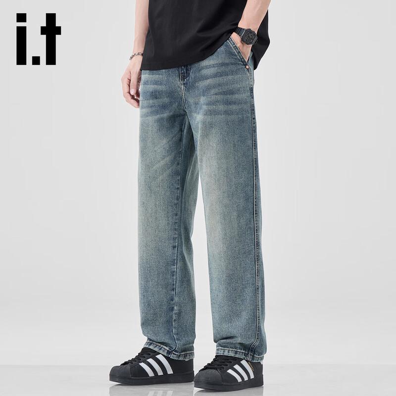 Izzue it Мужские джинсы из лиоцелла Tencel свободного кроя