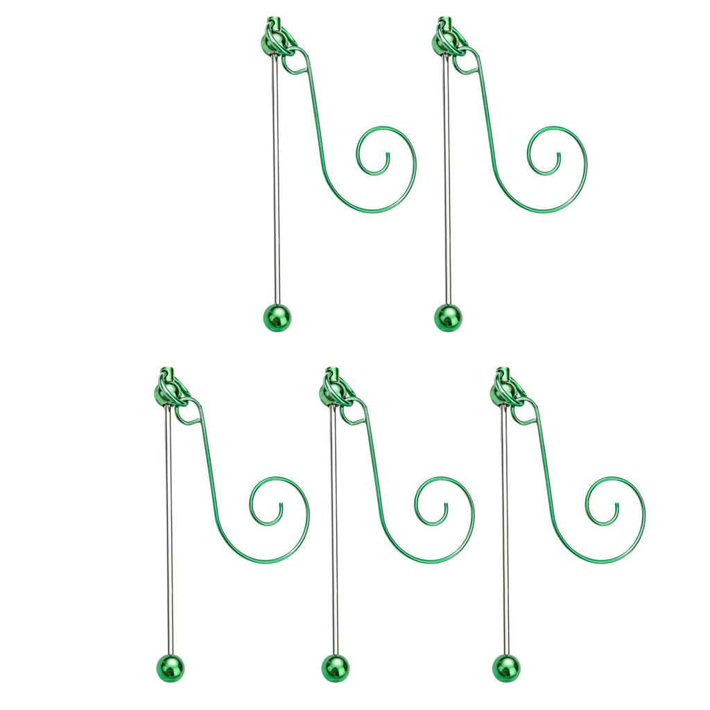 5 штук Разноцветные металлические подвесные крючки для рождественских украшений и проектов рукоделия, крючки для бисера, ювелирная фурнитура