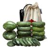 Tontin Jade Glaze Hot Stone Massage Set Massager Back Massageador Health Care Stones for Massage Spine Basalt Lava Stone Spa