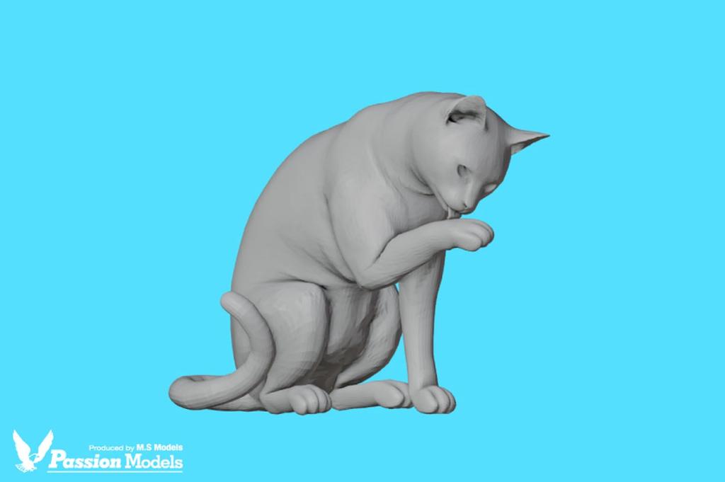 passion models Кошки, одобренные любителями кошек Набор Смола Неокрашенный Кит 1/35 5 штук P35T-023 (животные)