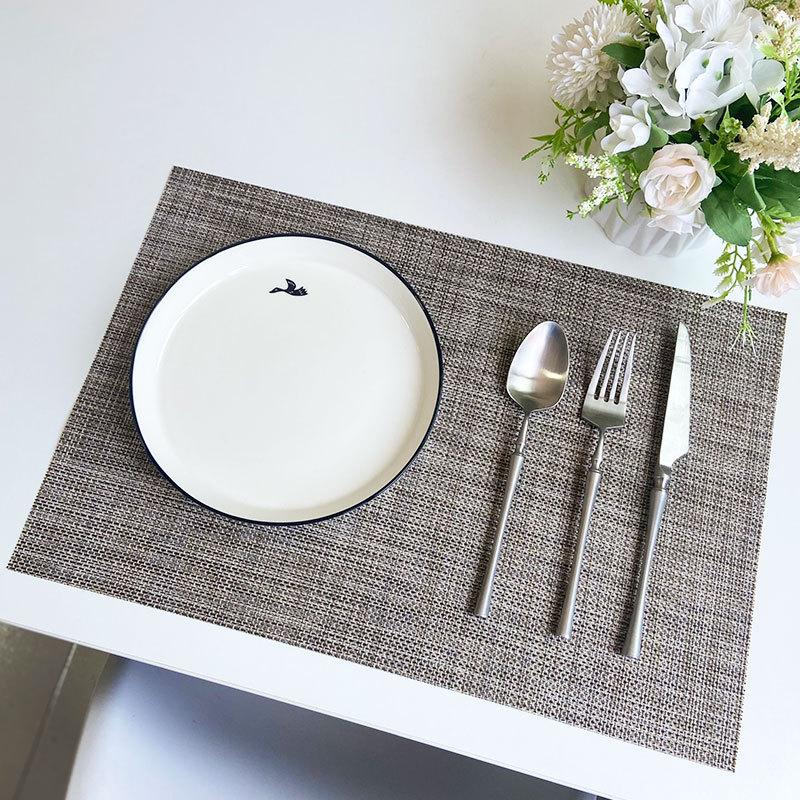 6 шт. ПВХ салфетки под приборы, настольные коврики, теплоизоляционные коврики, прямоугольные моющиеся салфетки, украшение стола 45x30 см