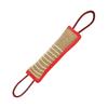 Dog Tug Toy, Dog Bite Jute Pillow Pull Toy with 2 Strong Handles, Perfect for Tug of War, Puppy Training Interactive Play, Bite