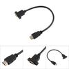 HDMI Male To HDMI A Type Female Adapter Converter Extension Cable With Screw Hole 30cm