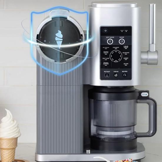 1/2/3/4 шт. Пылезащитная герметичная крышка подходит для мороженицы Ninja NC701 Сохраняет мороженое чистым Легко устанавливается Пылезащитная крышка для машины с узорами для мороженого