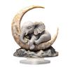 Artistic Elephant Sleep On Moon 2D Flat Acrylic Statue Nontoxic Decorative Piece Ornament For Living Room Office Desktop