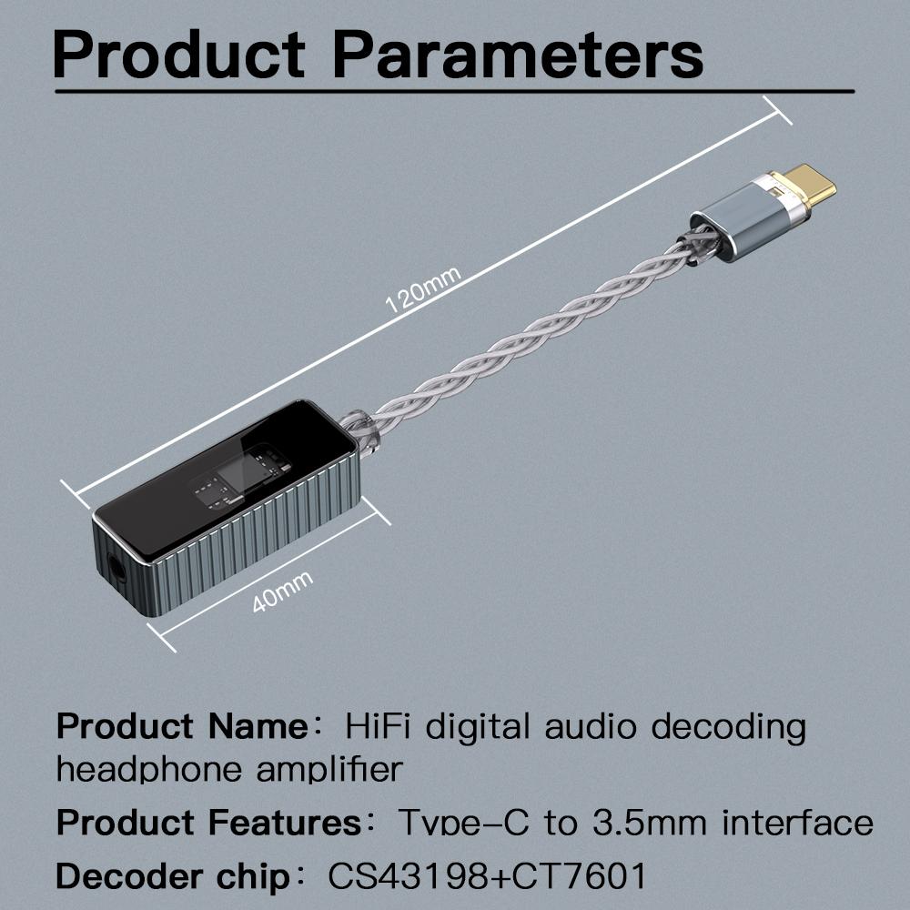 KEYSION 384 кГц DSD256 CS43198+CT7601 Портативный USB ЦАП Аудио HiFi Декодер Усилитель для наушников 3,5 разъем для Android iOS Mac Win10