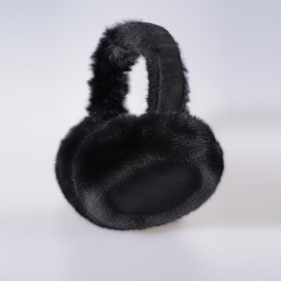 Winter Earmuff for Women Girls Foldable Fluffy Ear Warmer Soft Faux Fur Warm Ear Cover for Cold Weather Outdoors