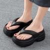 Thick Bottom Eva Women's Flip Flops 2025 Summer Beach Chunky Platform Sandals Women Lightweight Non Slip Clip Toe Wedge Slippers
