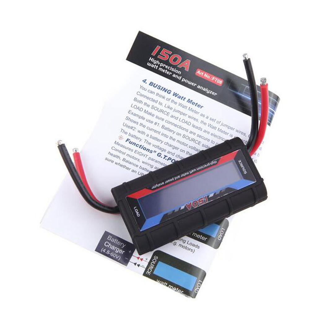 RC Измеритель мощности Ватт Детектор Монитор 150А RC Ваттметр Анализатор мощности 8-60В ЖК Цифровой Вольтметр Амперметр Измеритель напряжения тока