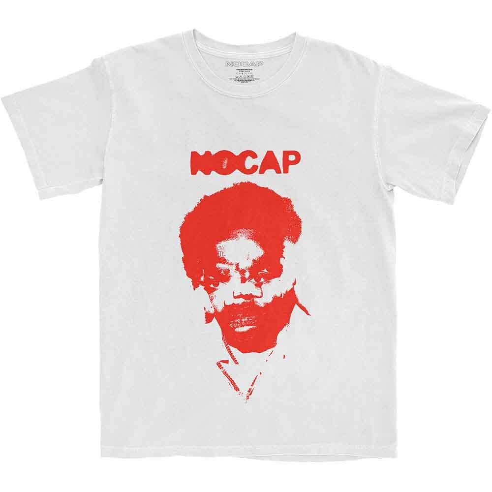 NoCap T Shirt Face Mash Logo Official Mens White L