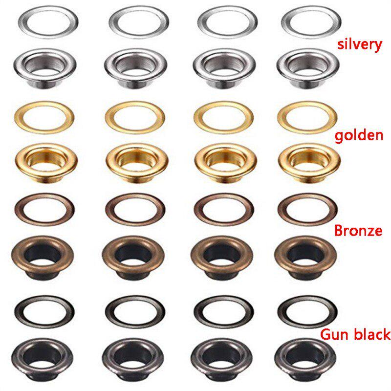 200 комплектов втулок 1/4 дюйма, модернизированные 4-х цветные проушины с 3-мя инструментами для установки и коробкой для хранения