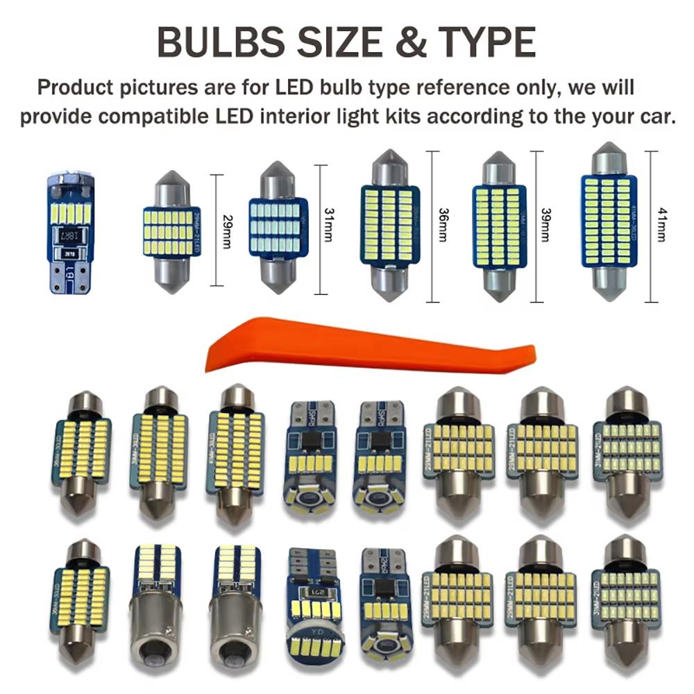 Canbus Error Free LED Interior Light Bulbs For KIA Sorento MK4 4 IV MQ4 2021-2024 Plug And Play Auto Indoor Lighting Accessories Bulbs 7