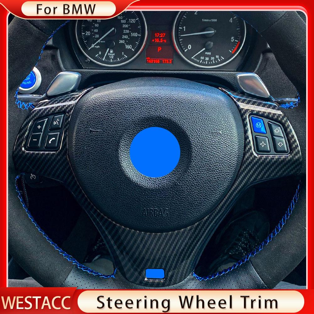 Наклейка на молдинг декоративной накладки на рулевое колесо автомобиля для BMW 1 3 серии E87 E90 E92 E93 2005 - 2012