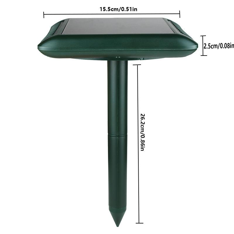 Отпугиватель мышей на солнечной батарее, инвертор на 360°, механическая волна, отпугиватель змей, ферма, сад, заземляющая вилка, отпугиватель мышей