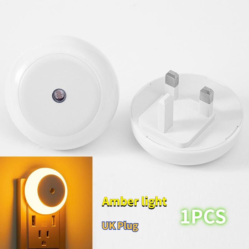 Intelligent Light Control Induction Light, Small Night Light, White Light, Blue Light, Red Light, Warm Light, Amber Light, Smart Home