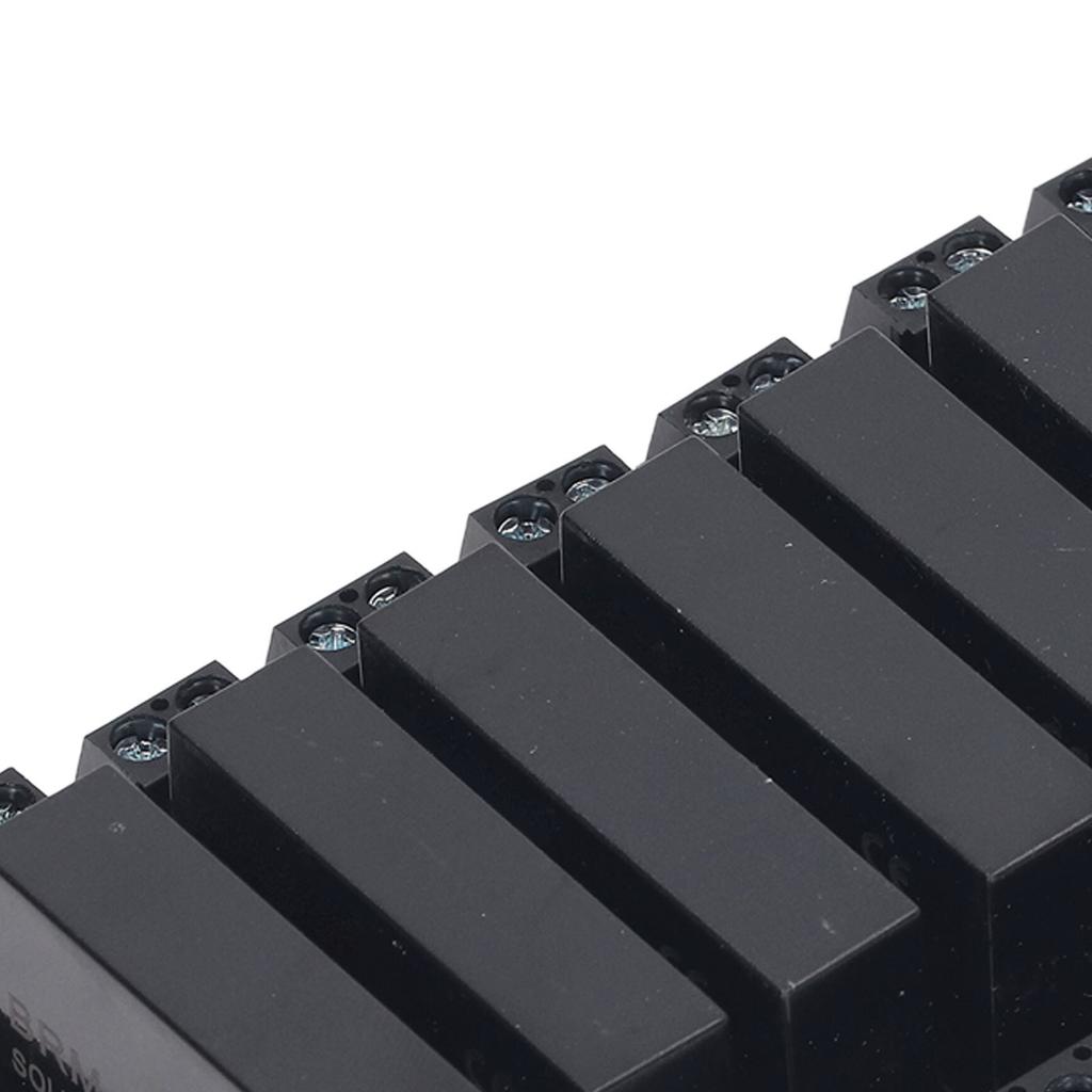 Модуль твердотельного реле Установка на DIN-рейку 8-канальное твердотельное реле Вход 3‑32 В постоянного тока 5‑8 А 24‑480