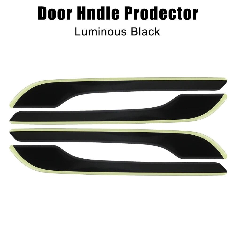 Защитная наклейка, крышка дверной ручки, аксессуары для автостайлинга, автомобильная наклейка, 2022, комплект светящихся ручек для Tesla Model 3 Model Y