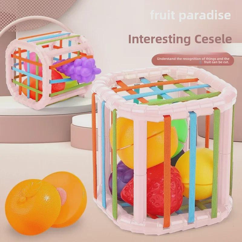 Игрушки-наполнители для фруктов Qie Qie Le Baby для раннего развития, для малышей 0-1 года, 6 месяцев+