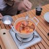 Складная походная посуда из нержавеющей стали 304: ложка, лопатка, шпатель. Легко чистить. Для путешествий, походов, отдыха на природе.