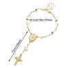 Adjustable Women's Hand Bracelet Bangle Prayer Bracelet Cross Pendant Bracelet  Hand Accessory