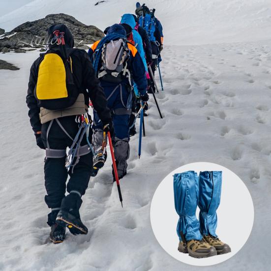 1 Pair Outdoor Leg Gaiter Adjustable Waterproof Men Women Hiking Climbing Snow Skiing Hunting Snake Guard Snow Boot Shoe Gaiter Leg Protector Cover