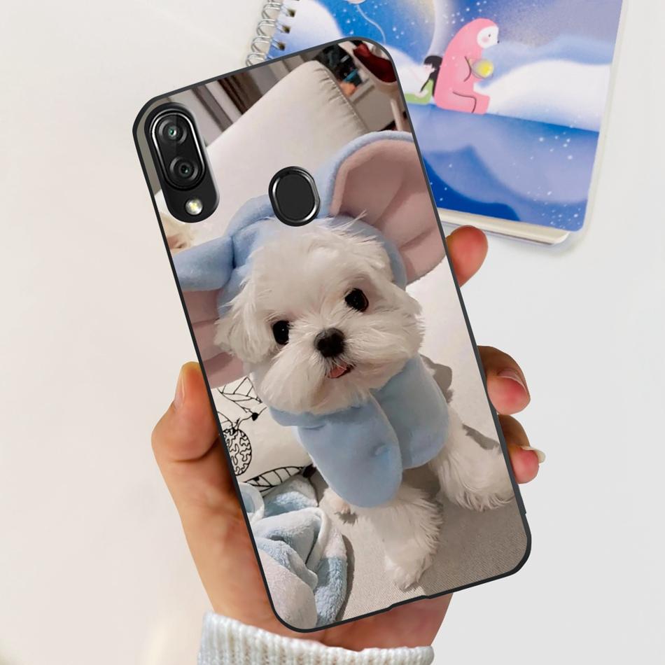 For ZTE Blade V10 Vita Cute Panda Cartoon Case For Zte Blade V10 2019 Blade V10vita Soft TPU Black Silicone Phone Cases