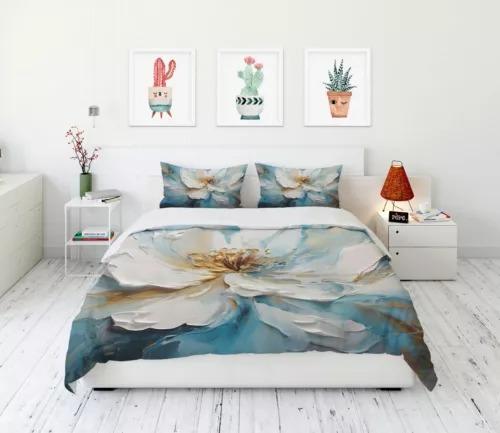 Comforter Oil Painting Flower Bed Decoration First Choice Gift Suitable For Children Boys Girls And Adults Soft Breathable