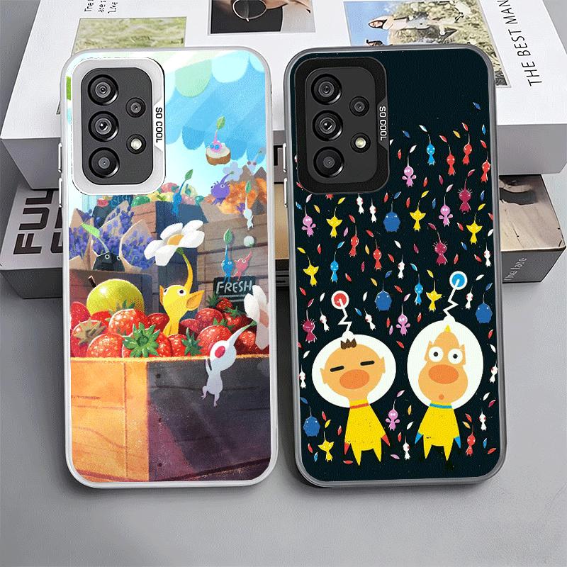 P-Pikmins Cute Game Shockproof Phone Case for Samsung A17 A16 A15 A14 A37 A57 A36 A56 A26 A35 A55 A25 A34 A54 A24 A13 A23 A33 A5
