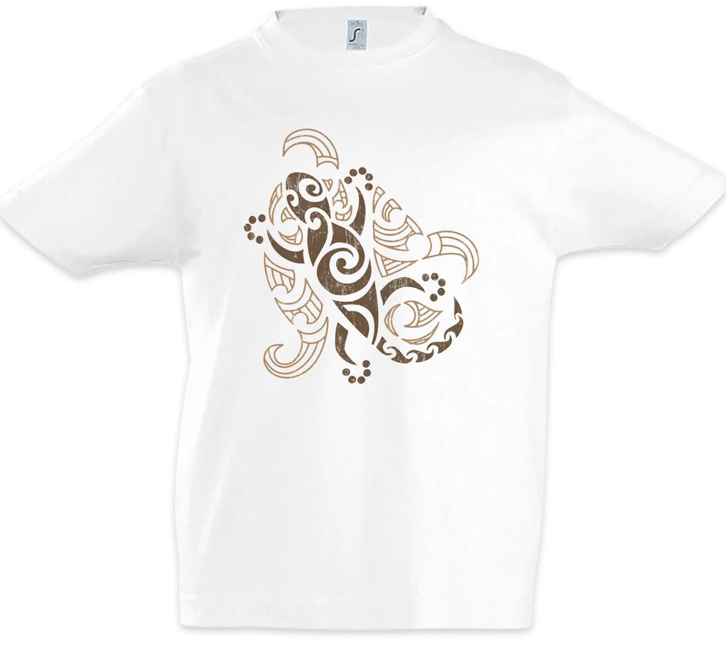 Tribal Gecko Kids Boys T-Shirt Aztec Mayan Symbol Native American Salamander-