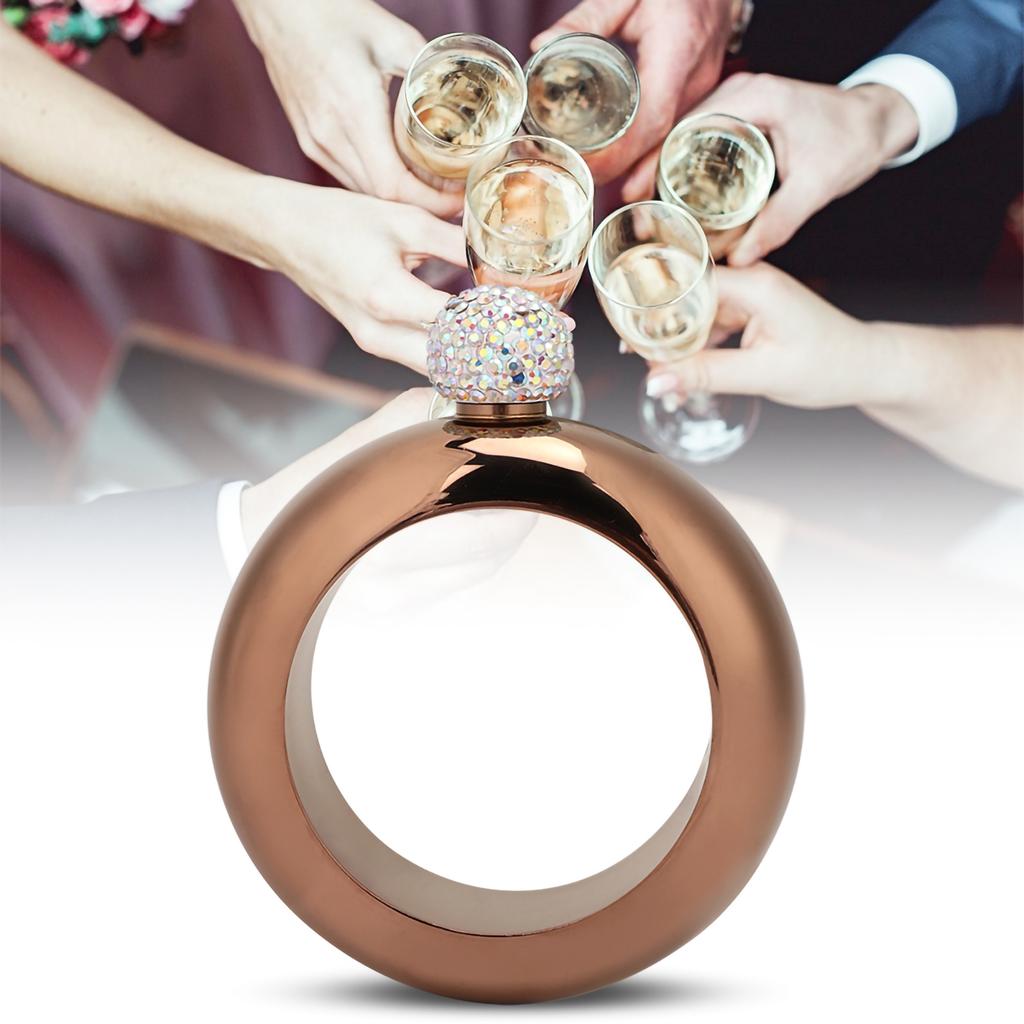 Stainless Steel WineCelsiusAlcohol Jug Bracelet Wrist Hip Flask Funnel Gift for Dance Birthday Party   Bar