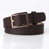 Fashion Womens Pu Belt With Metal Buckle For Casual Office Wear