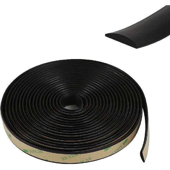 16.4Ft Car Weather Stripping, Automotive Sunroof Rubber Seal Strip, Flexible Dustproof Weather Strip Trim for Front Rear Windshield, Universal Car