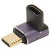 USB C Right Angle Adapter Female To Male 40Gbps PD240W Charge 8K 60Hz Middle Bend Type C 4.0