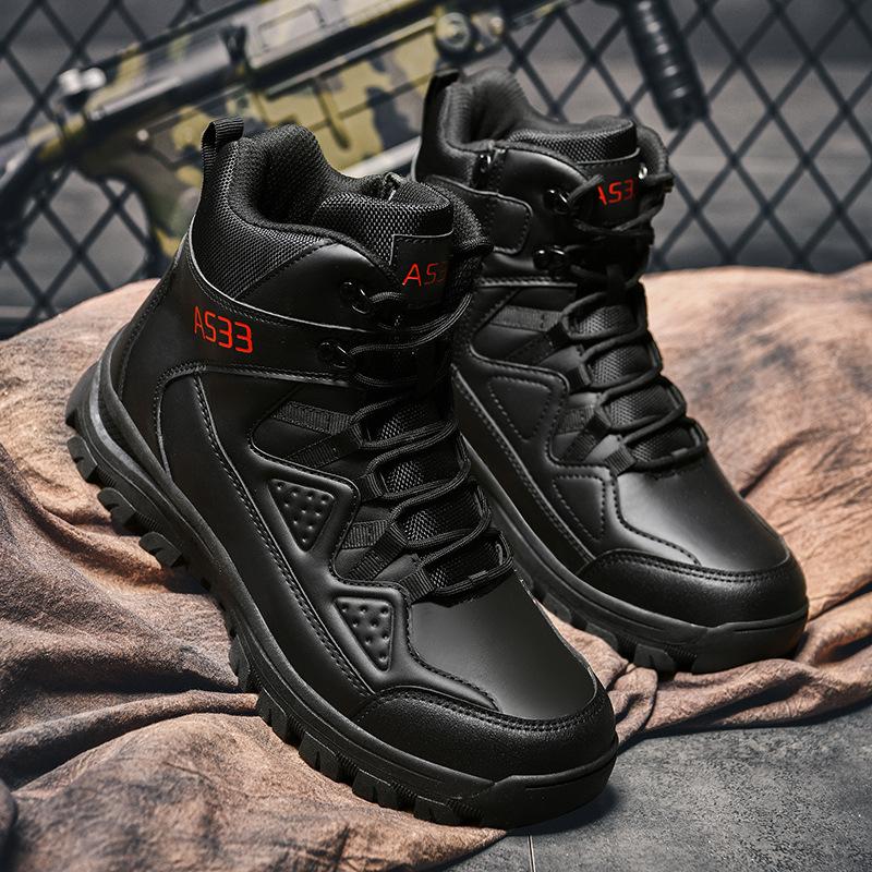 Военные ботинки мужские большого размера боевые ботинки с высоким берцем уличные пустынные ботинки спецназа альпинистские ботинки новые мужские ботинки