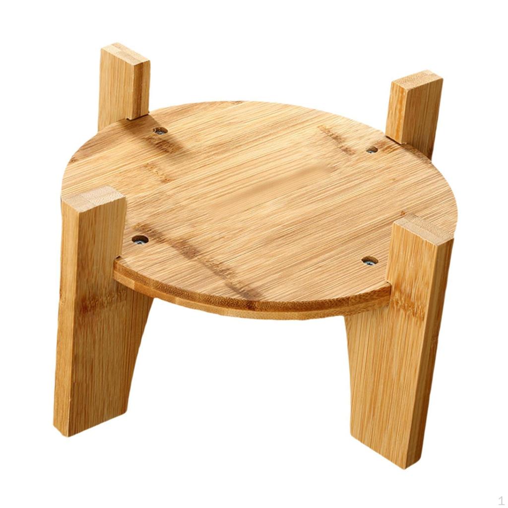 Держатель для диспенсера для напитков, подставка для цветочного горшка, круглая основа, деревянный маленький аквариум, многоцелевой