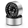 RCMAZO 1.3" Алюминиевый диск колеса Beadlock с отрицательным вылетом 1.3" Ступица колеса для SCX24 TRX4M 124 118 RC Гусеничный Автомобиль Улучшение (черный)
