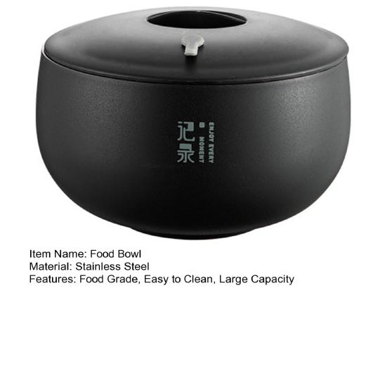 Миска для еды с крышкой, теплоизоляция, нержавеющая сталь, миска для смешивания салатов в японском стиле, кухонный гаджет