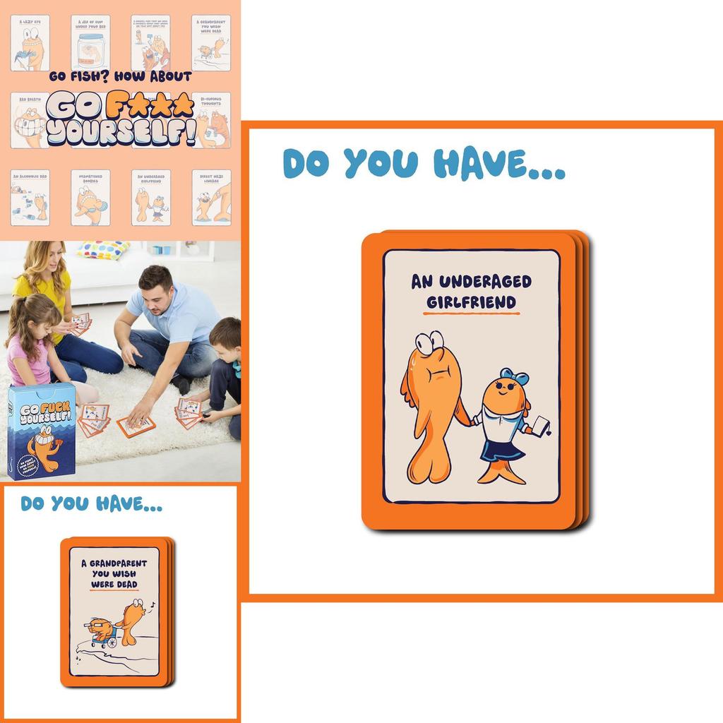 Иди на хуй Эмоциональная открытка с акулой для особых случаев