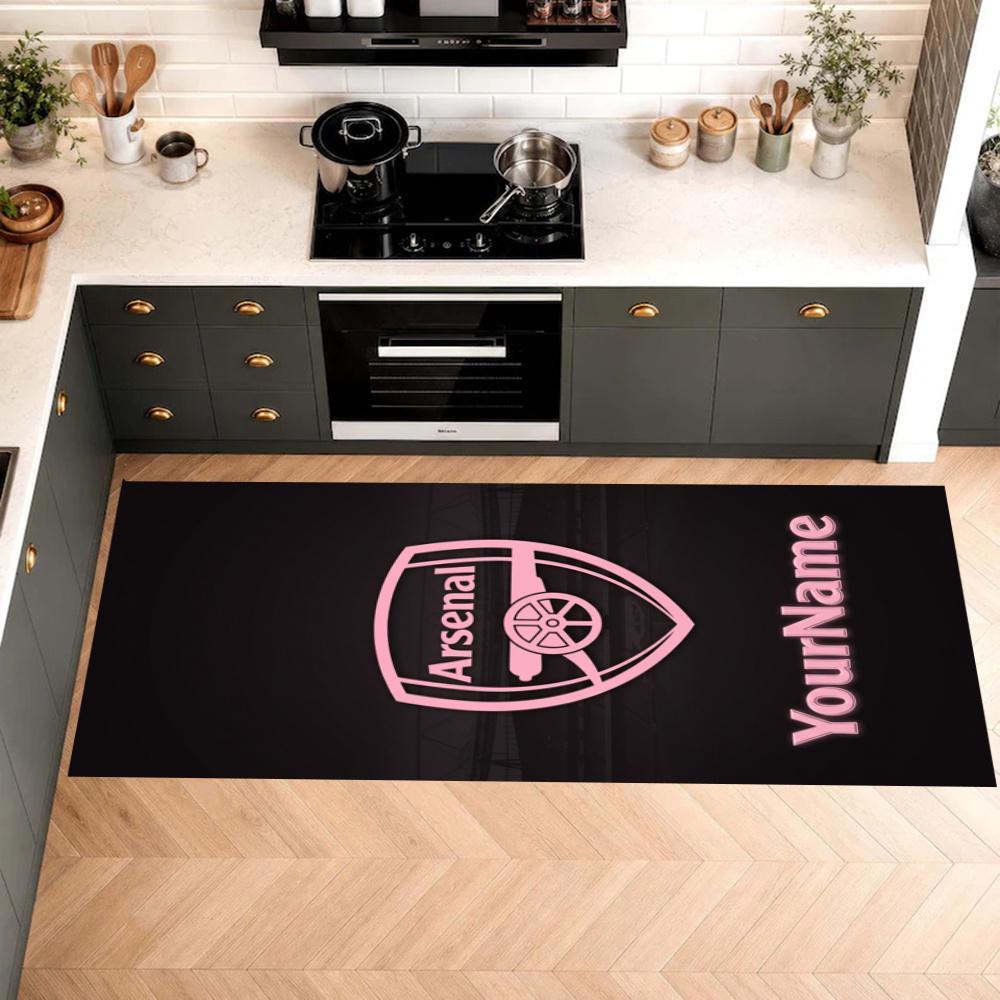 Arsenal Customize Your Name Kitchen Rug Runner Rug Laundry Mat Hallway Entryway The Best Gift Choice