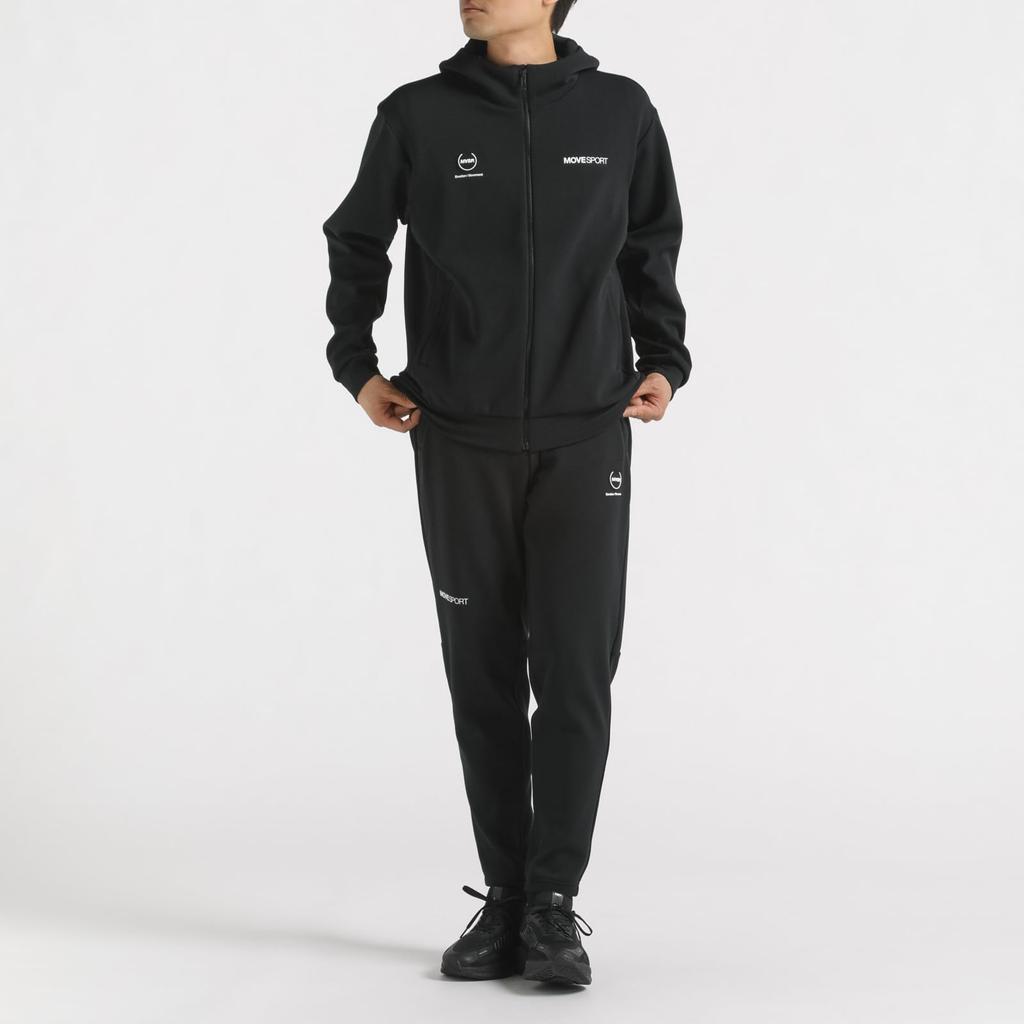 Толстовка Descente Half Gauge Худи на молнии с капюшоном Стрейч Защита от УФ-лучей Тренировочная Беговая BK00 3L [Move Sports] S.F.TECH (UPF50+) (ST4FSW43M)