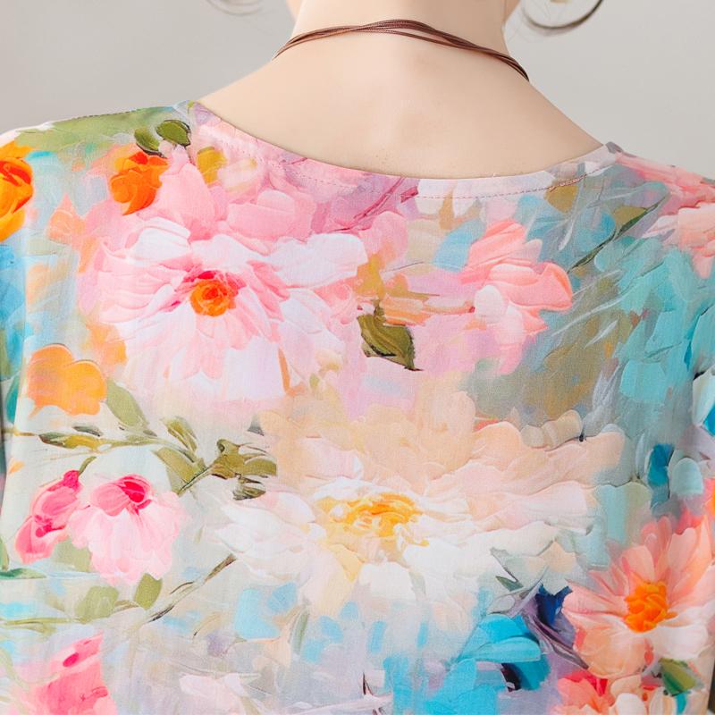 Большие размеры Повседневные женские платья Летняя винтажная одежда с короткими рукавами Элегантное длинное платье