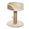 Cat Tree Cat Bed Cat Basket, incl. Play Ball, 40 cm x 40 cm x 49cm, Natural + Cream White