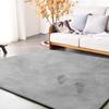 Rakukuya Carpet Rug, 2-tatami (185x185 Cm) Size, Gray, Memory Foam Rug, Thick 15mm, Washable, Non-Slip, Anti-Mite, Antibacterial, Water-Repellent, Com