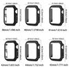 Закаленное стекло+чехол для Apple Watch 9, 8, 41 мм, 45 мм, 42 мм, 38 мм, защитный чехол для ПК iWatch series 7, 6, 5, 4, se, 44 мм, 40 мм