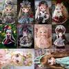Алмазная картина Полная круглая дрель Кукла Алмазная вышивка Горный хрусталь Мозаика Декор Домашнее искусство