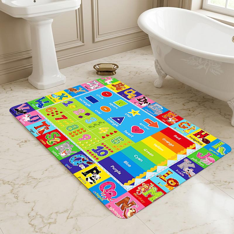 Alphabet Living Room Nonslip Area Rug Soft Carpet For Bedroom Game Playroom Sofa Office Home Decor Doormat Christmas Gift C9301397