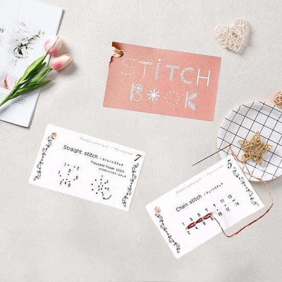 Мини-книга по шитью, полное руководство по шитью, набор карточек для рукоделия, вышивальные узоры, дизайны, книга по шитью