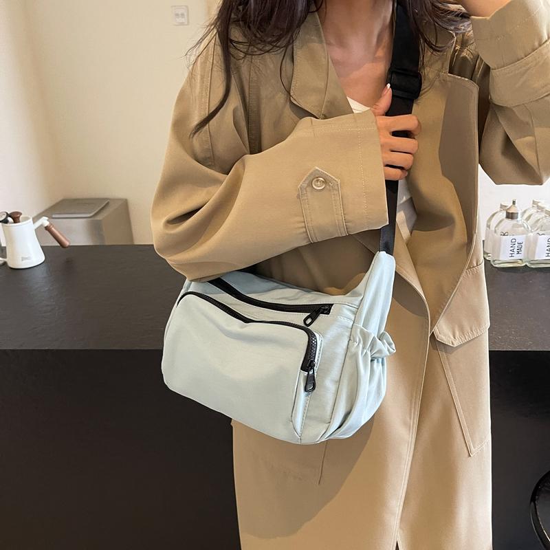 Solid Color Shoulder Bag Women's Large Capacity Crossbody Bag