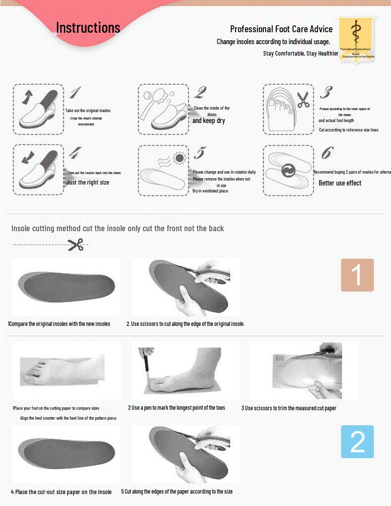 Амортизирующие беговые стельки из ЭВА для мужчин и женщин – Дышащая силиконовая подушечка для пятки