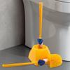 Toilet Brush Ergonomic Long Handle Toilet Scrubber with Base Easy Handling Bathroom Cleaner Bathroom Cleaning Tool